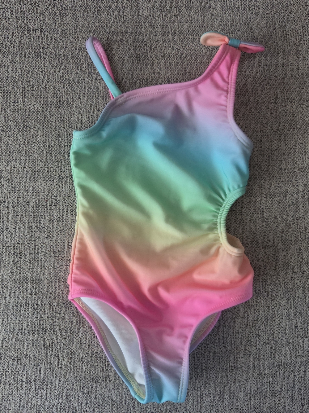 Cat & Jack Toddler Girl Rainbow Ombre Color & SPF 50+ Swimsuit 18M
